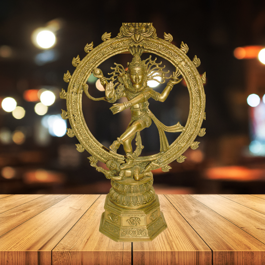 Brass Nataraja God Idol Statue 11.4kg - PUSHMYCART