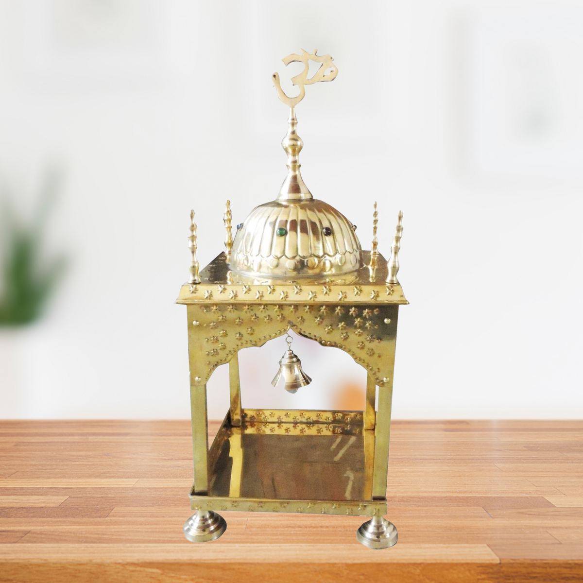 Brass Temple Round Dom 2.88Kg - PUSHMYCART