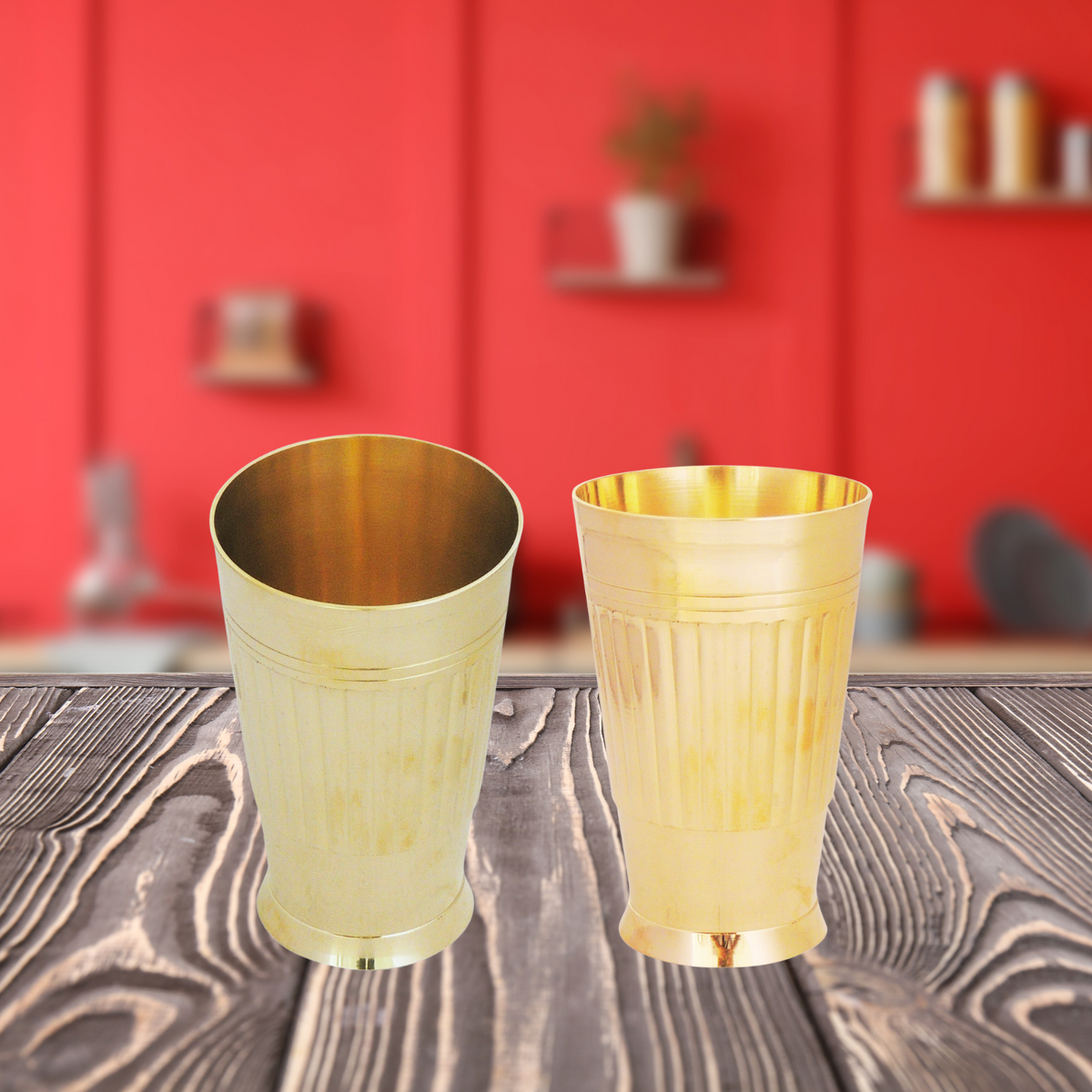 Brass Glass 300 Ml 0.24kg(Pack of 16) - PUSHMYCART