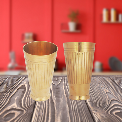 Brass Glass 500 Ml 0.38kg(Pack of 12) - PUSHMYCART