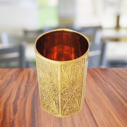 Pure Brass Glass 0.19Kg(Pack of 16) - PUSHMYCART