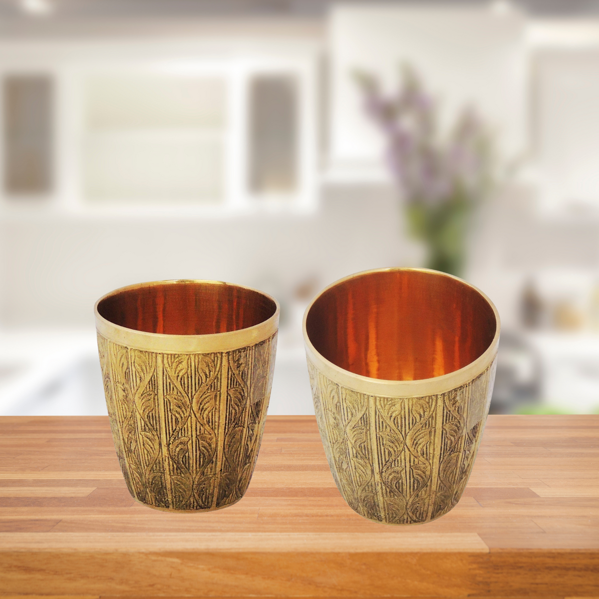 Pure Brass Glass 0.2Kg(Pack of 16) - PUSHMYCART