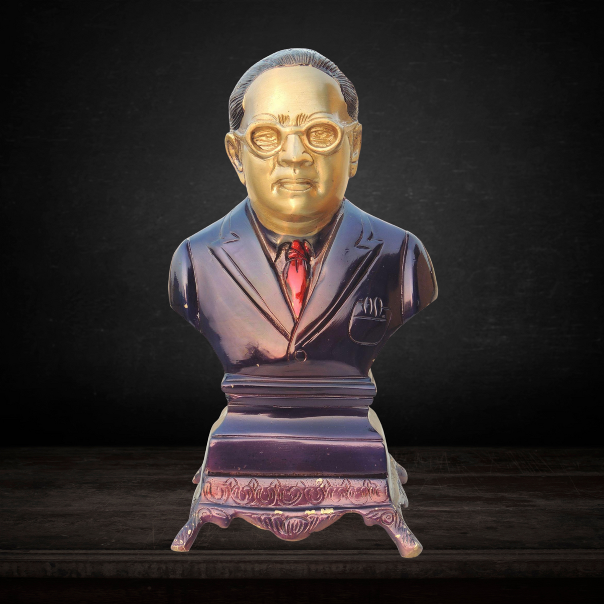 Brass Ambedkar Ji Statue 3.9kg - PUSHMYCART