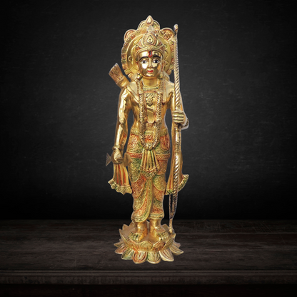 Brass Ram Ji Statue Idol 22.24 Kg - PUSHMYCART
