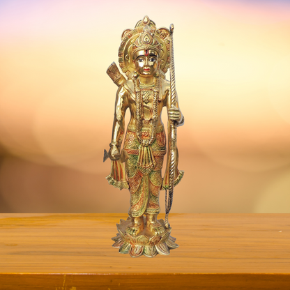 Brass Ram Ji Statue Idol 22.24 Kg - PUSHMYCART