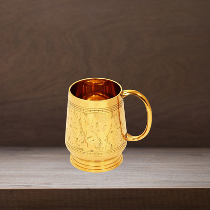 Brass Beer Mug Glass 0.35Kg - PUSHMYCART