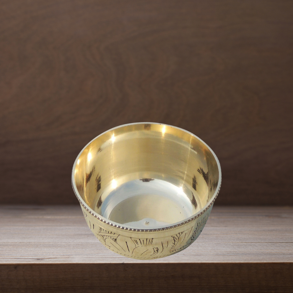 Brass Bowl Katori 0.18kg - PUSHMYCART