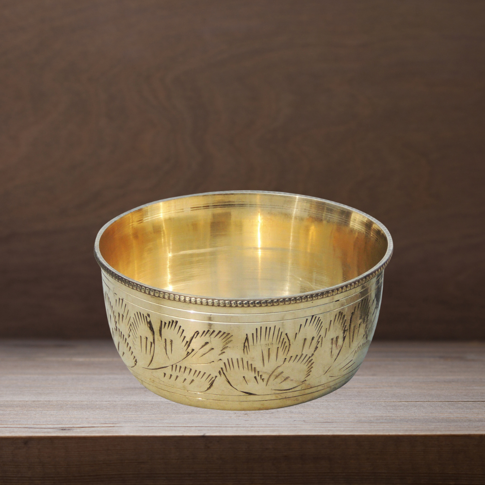Brass Bowl Katori 0.18kg - PUSHMYCART