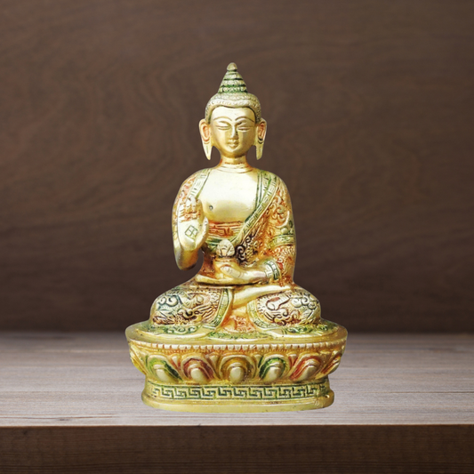 Brass Buddha Statue 1.04Kg - PUSHMYCART