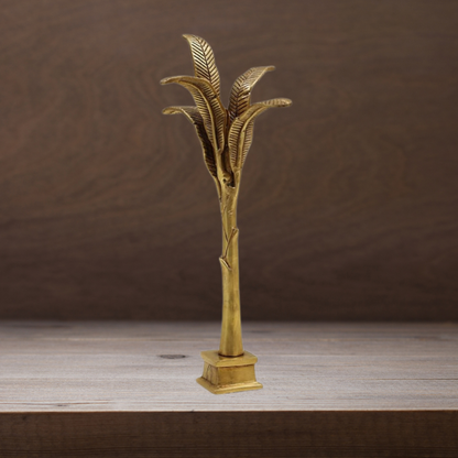 Brass Table Decor Banana Tree 0.8Kg - PUSHMYCART