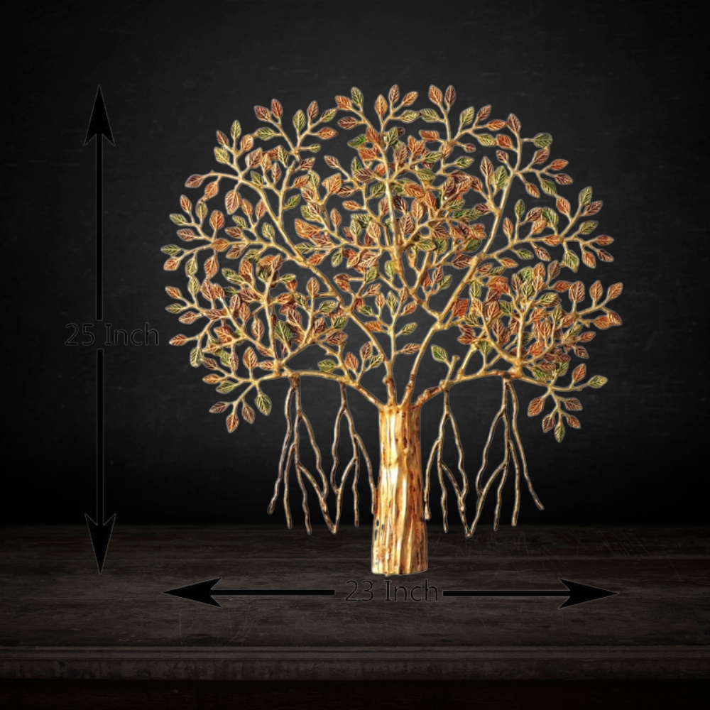 Brass Tree Decor