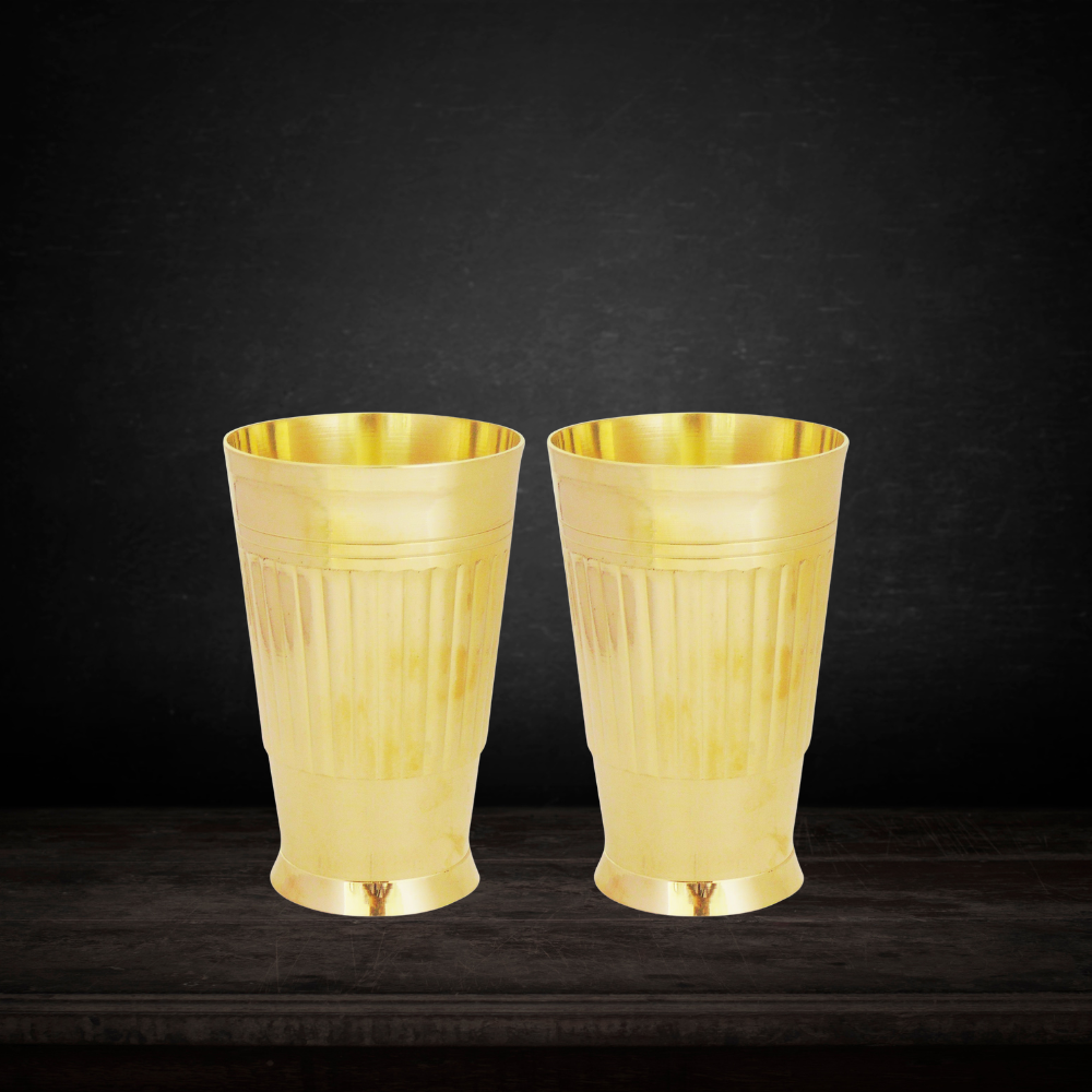 Brass Glass 300 Ml 0.24kg(Pack of 16) - PUSHMYCART