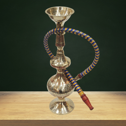 Brass Hookah | Hukka Fancy 0.43Kg - PUSHMYCART