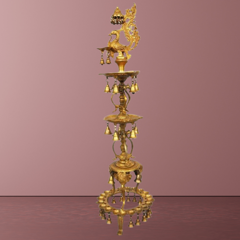 Brass Cock (Murga) Oial Deepak 16kg - PUSHMYCART