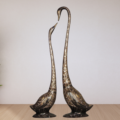 Brass Duck Pair Statue Medium 4.76kg - PUSHMYCART
