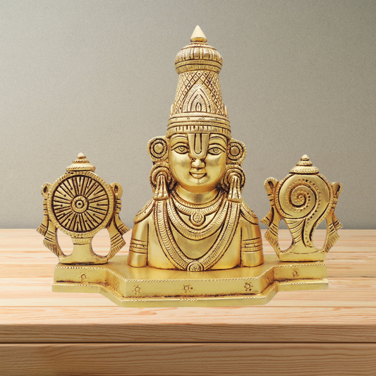 Brass Showpiece Tirupati Bala Ji 2.5Kg - PUSHMYCART