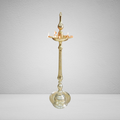 Brass Kerala Fancy Oil Lamp Deepak 12.5Kg - PUSHMYCART