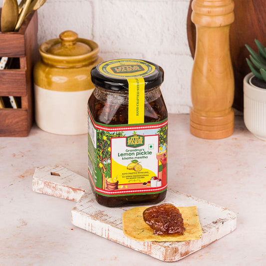 The Little Farm Company Lemon Khatta Meetha Pickle
