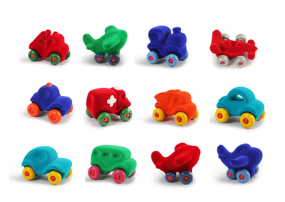 Rubbabu Little Vehicles- Squishy, Soft & Educational