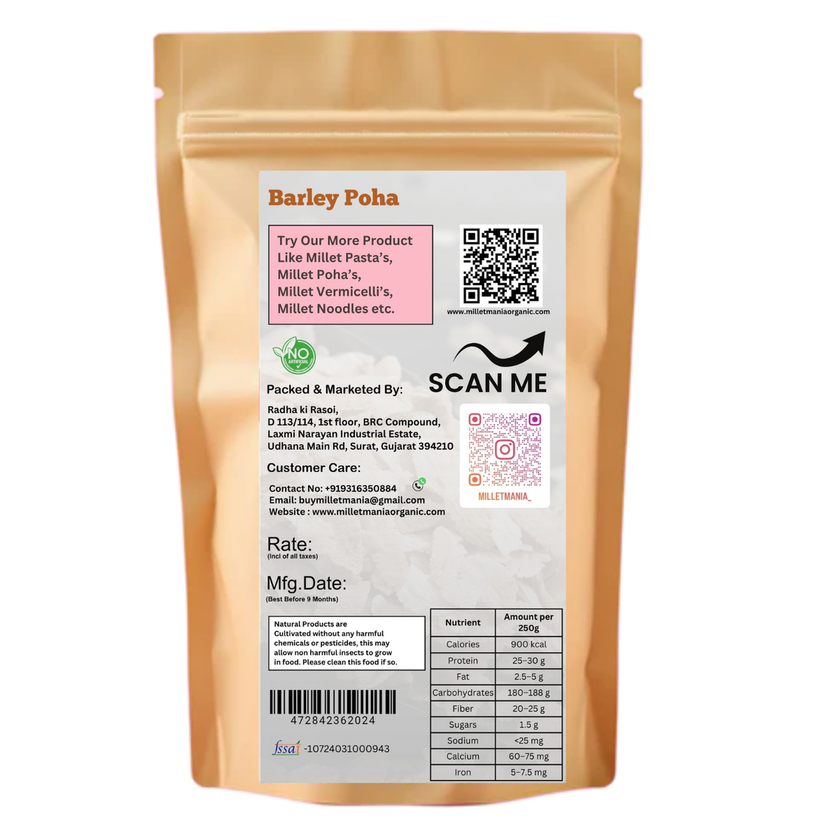 Millet Mania Barley Poha
