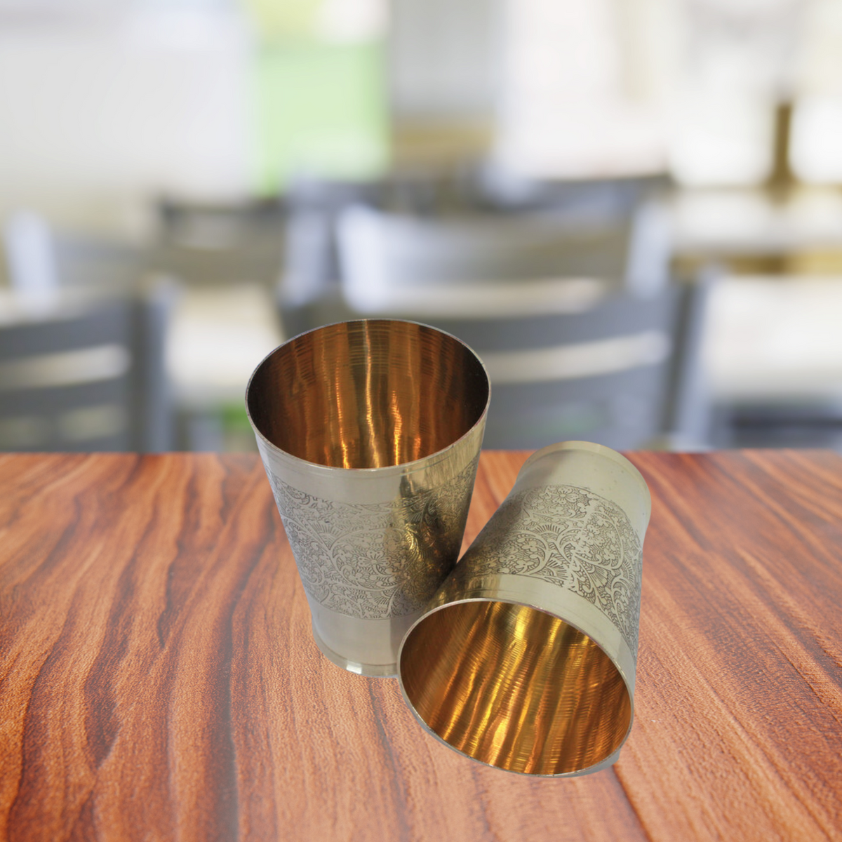 Brass Glass 239g(Pack of 12) - PUSHMYCART