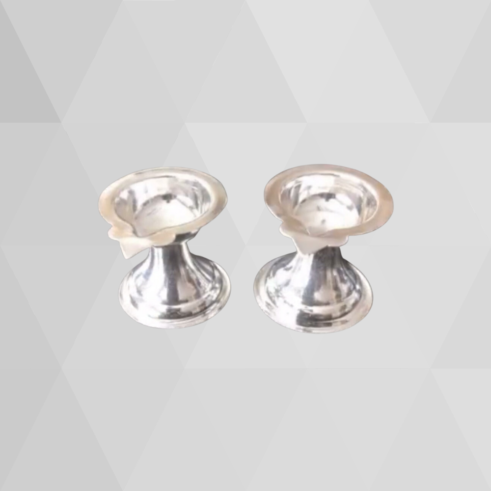Pure Silver Diya Pair 20gms - PUSHMYCART