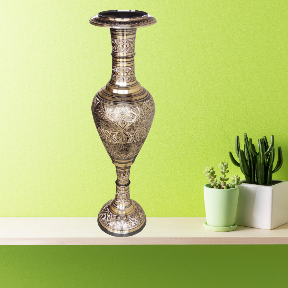 Brass Flower Pot Vase 7.06Kg - PUSHMYCART