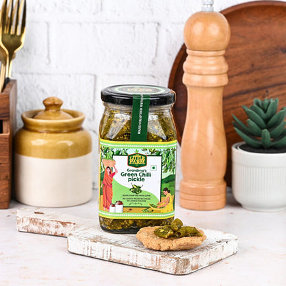 The Little Farm Company Green Chilli Pickle