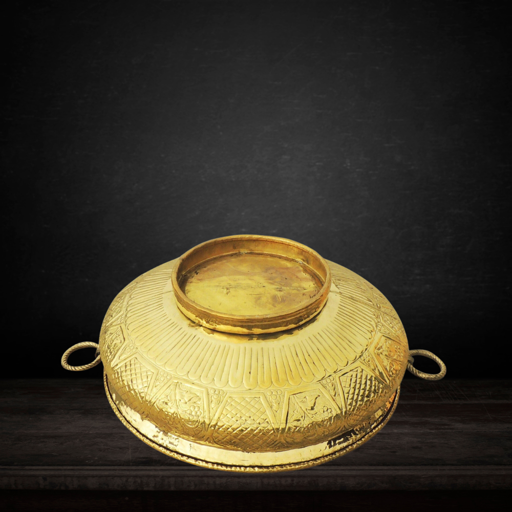Brass Urli With Handwork 8.65Kg - PUSHMYCART