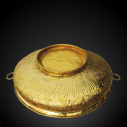 Brass Urli With Handwork 12.65Kg - PUSHMYCART