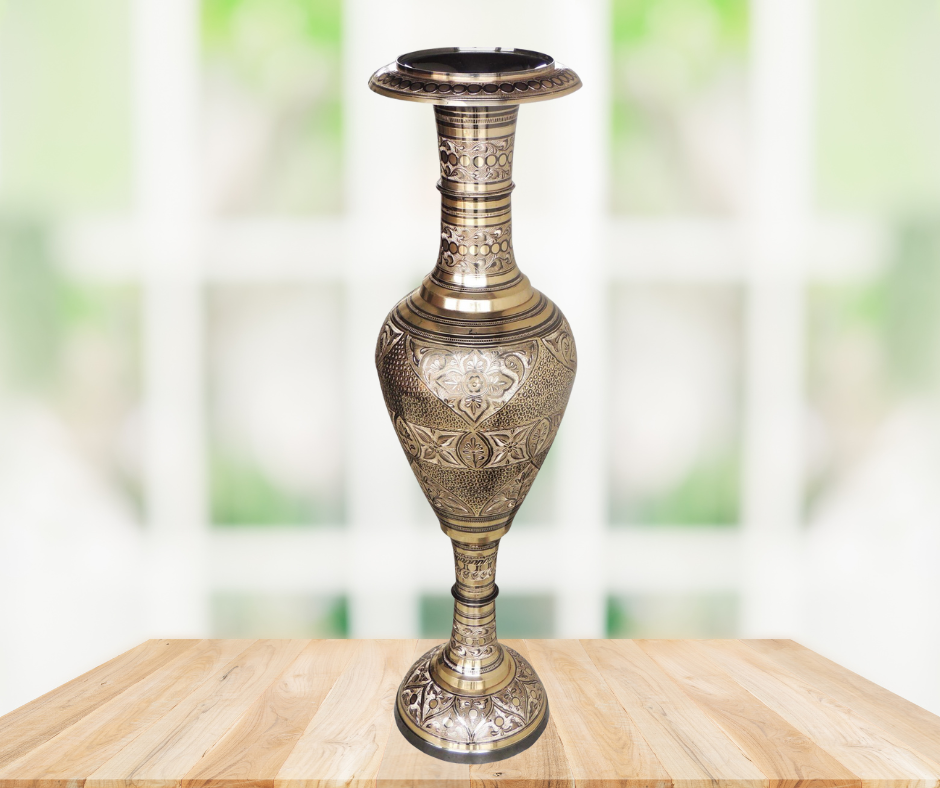 Brass Flower Pot Vase 7.06Kg - PUSHMYCART