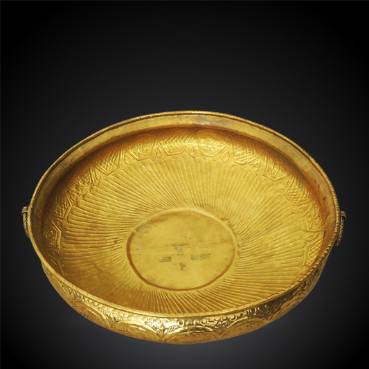 Brass Urli With Handwork 12.65Kg - PUSHMYCART