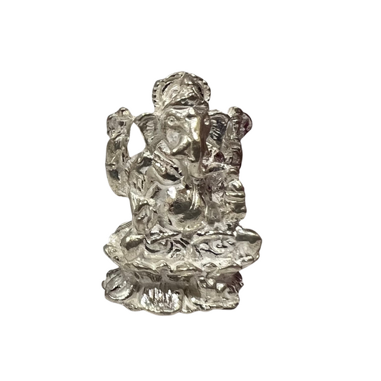 Pure Silver Ganesh Idol 15 grams - PUSHMYCART