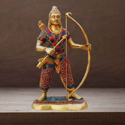 Brass Sri Ram Statue Idol 2.5Kg - PUSHMYCART