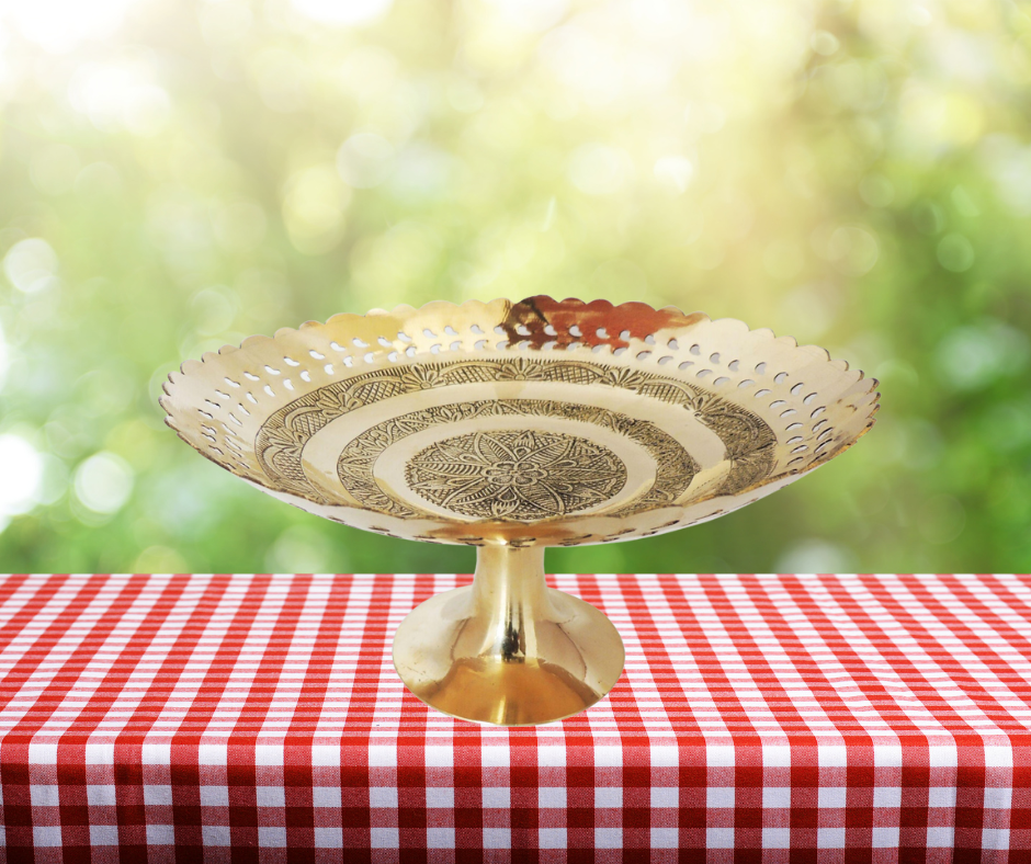 Brass Fruit Bowl for Home 0.36Kg - PUSHMYCART