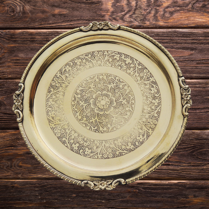 Brass Thali Embose 0.3kg - PUSHMYCART