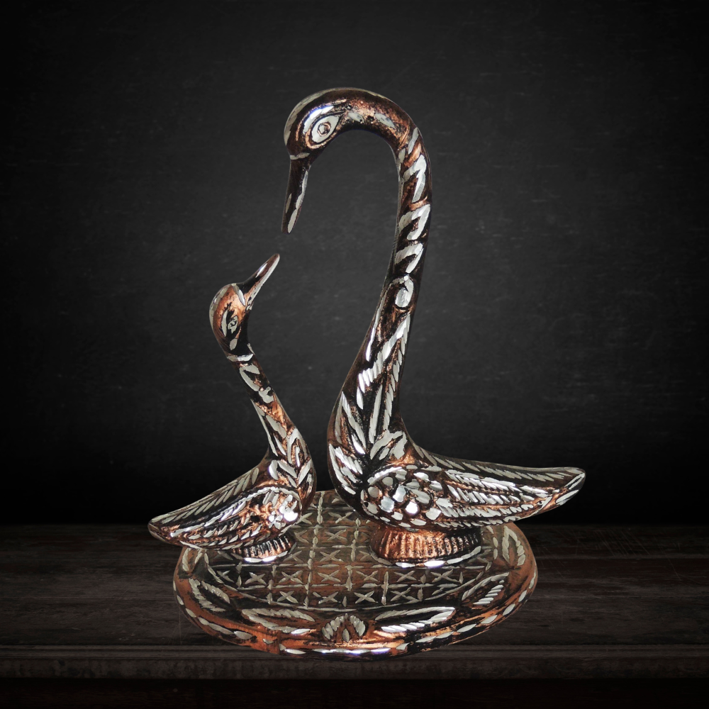 Brass Duck Pair Statue 0.7kg - PUSHMYCART