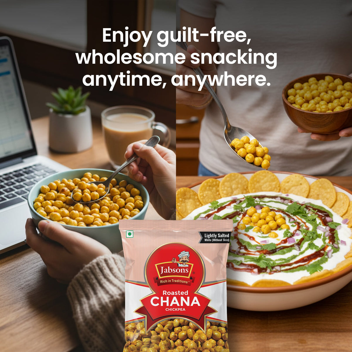 Jabsons Foods White Salted Roasted Chana