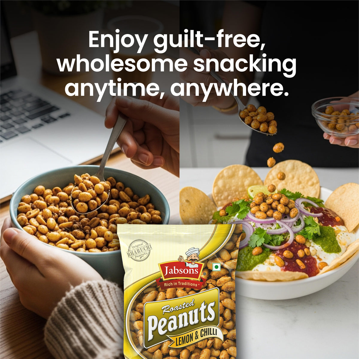 Jabsons Foods Lemon Chilli Roasted Peanuts