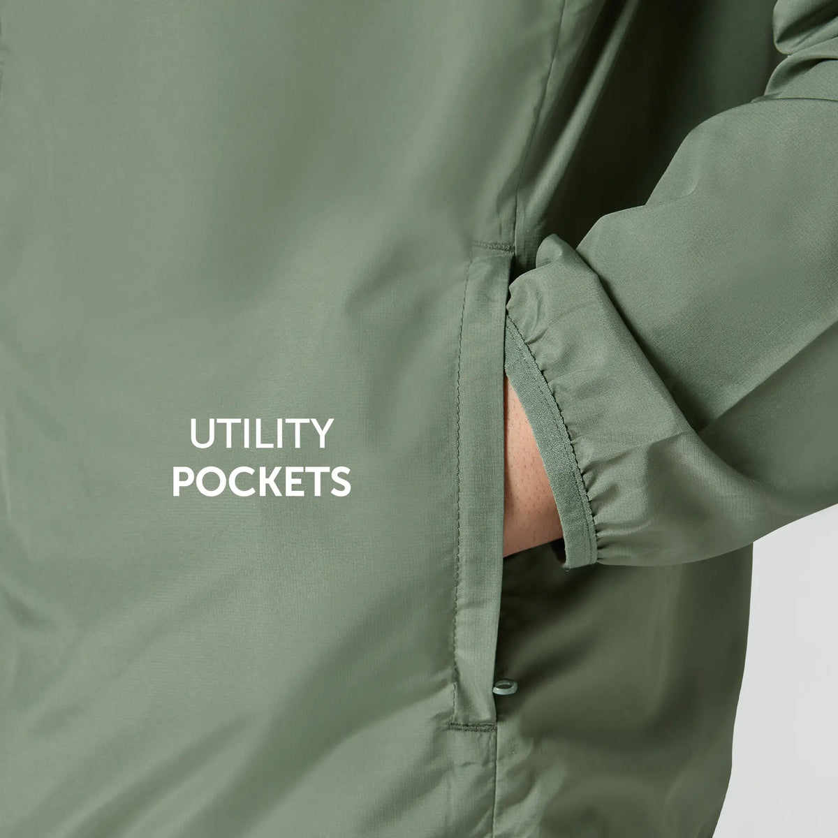 XYXX Ozone Polyester Parka Jacket - Sage Green - view 6