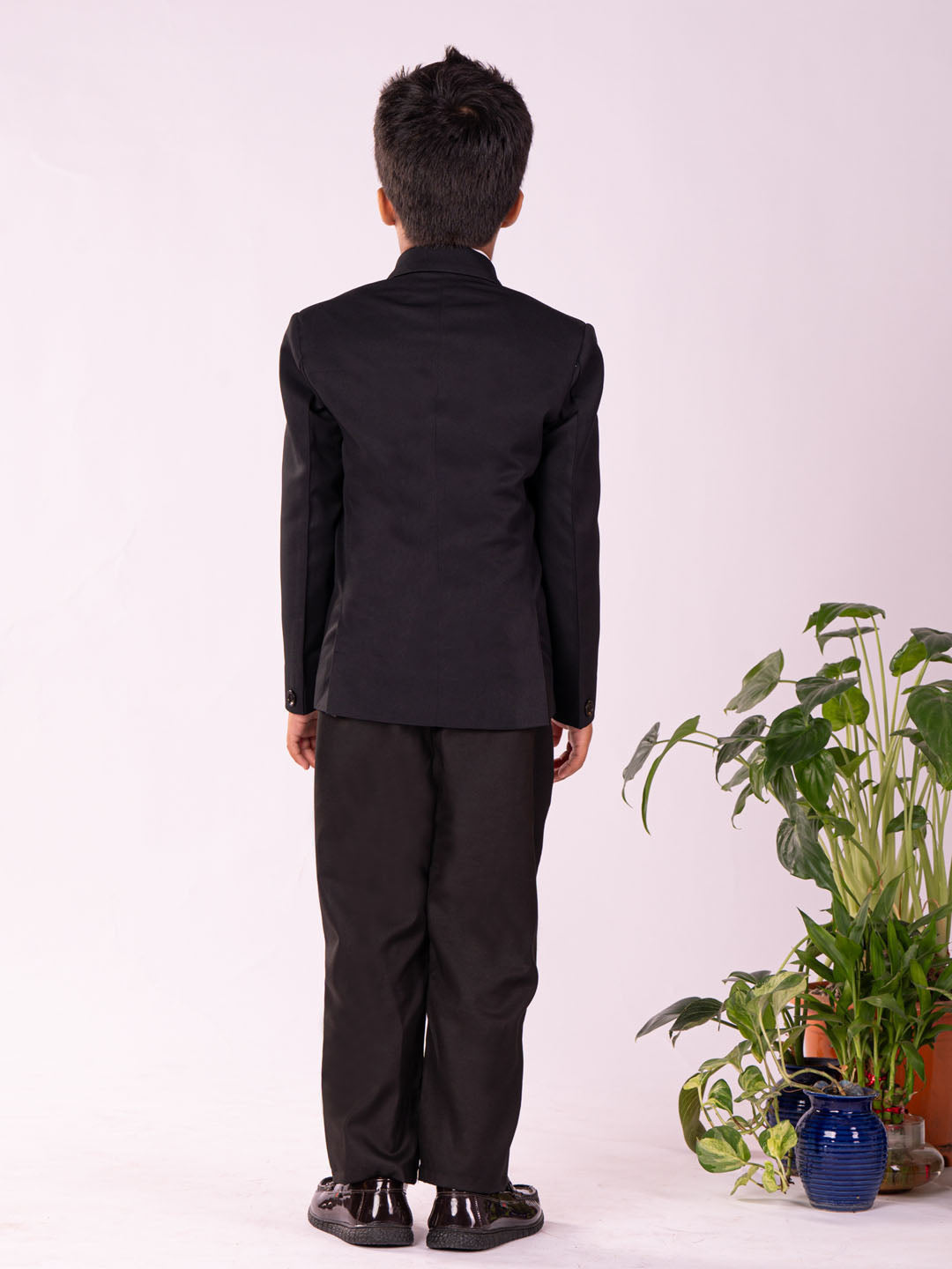 vastramay boys black shirt blazer and pant