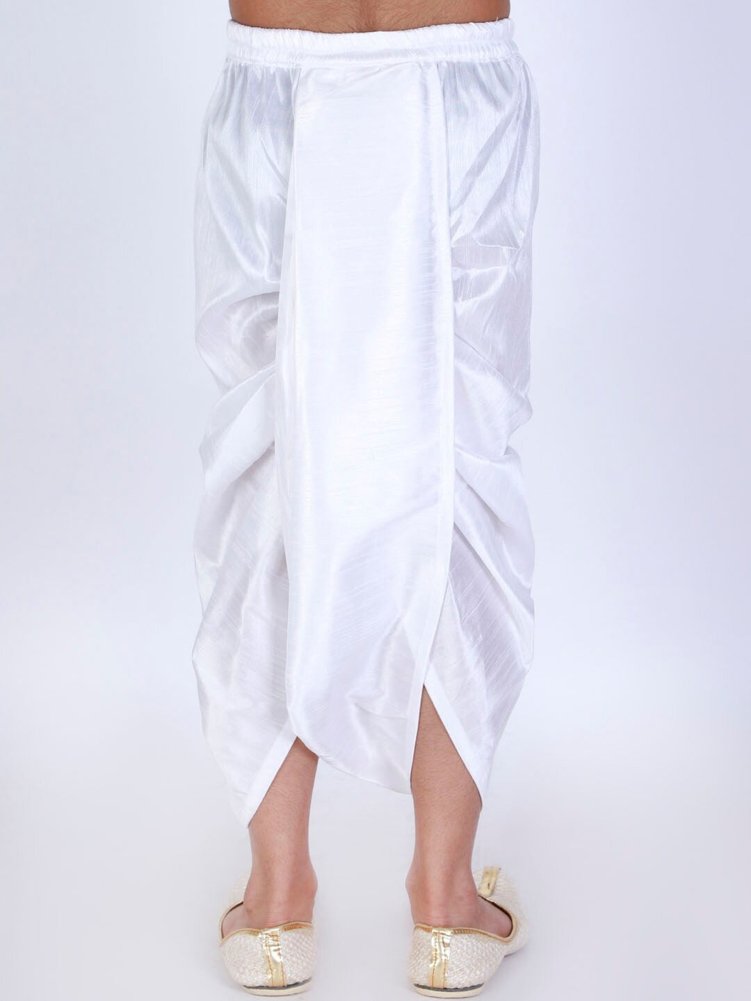 Vastramay Boys White Solid Dhoti Pants - PUSHMYCART