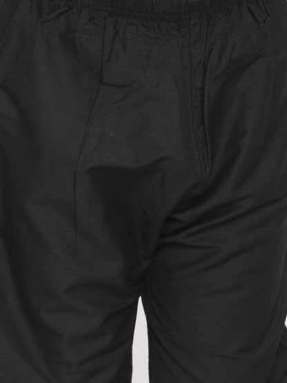 Vastramay Boys Black Kurta with Pyjama - PUSHMYCART
