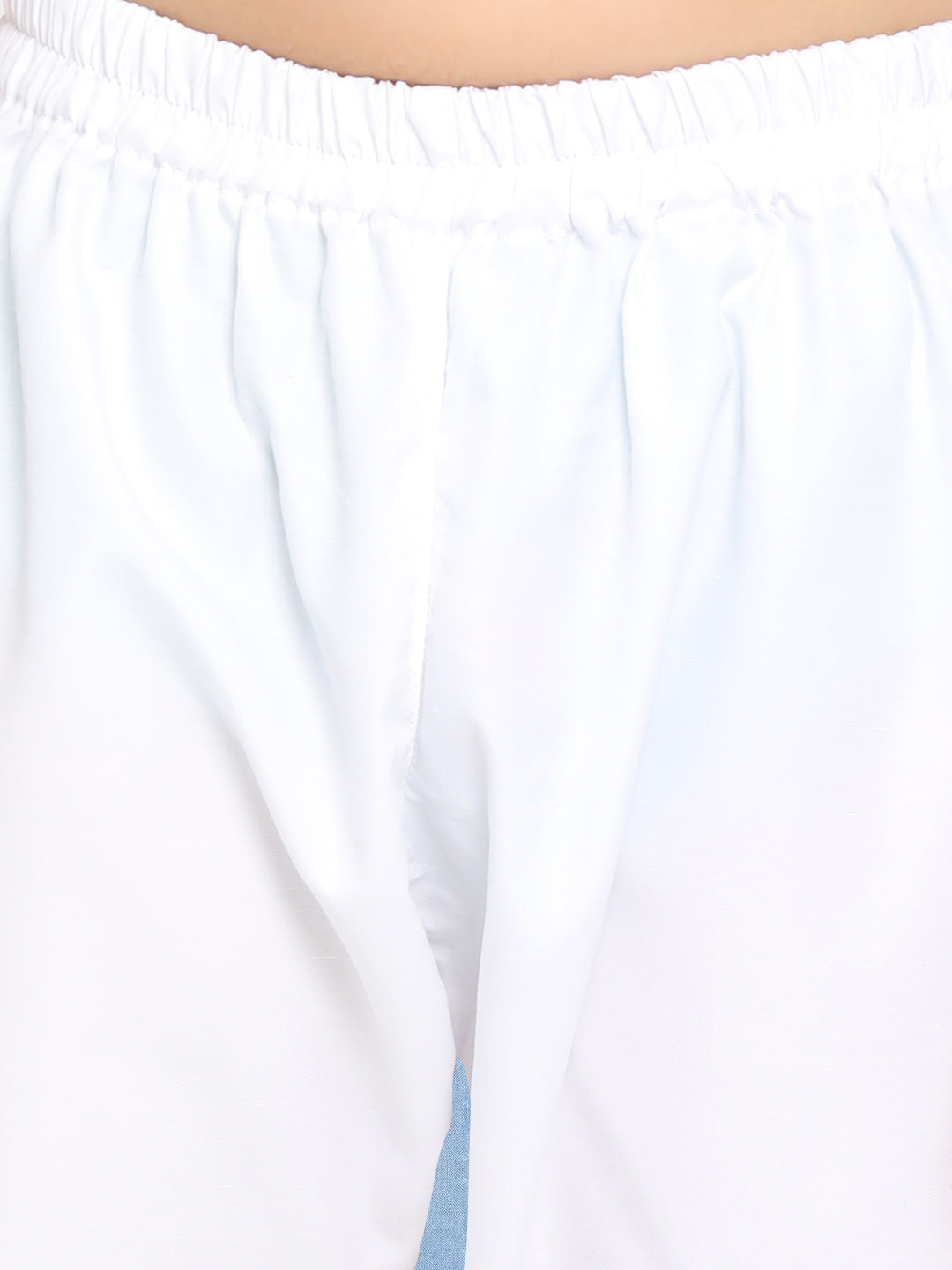 Vastramay White Pure Cotton Chikankari Siblings Set - PUSHMYCART
