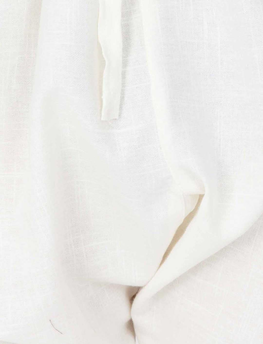 VASTRAMAY Boys' White Cotton Kurta and Pyjama Set - PUSHMYCART