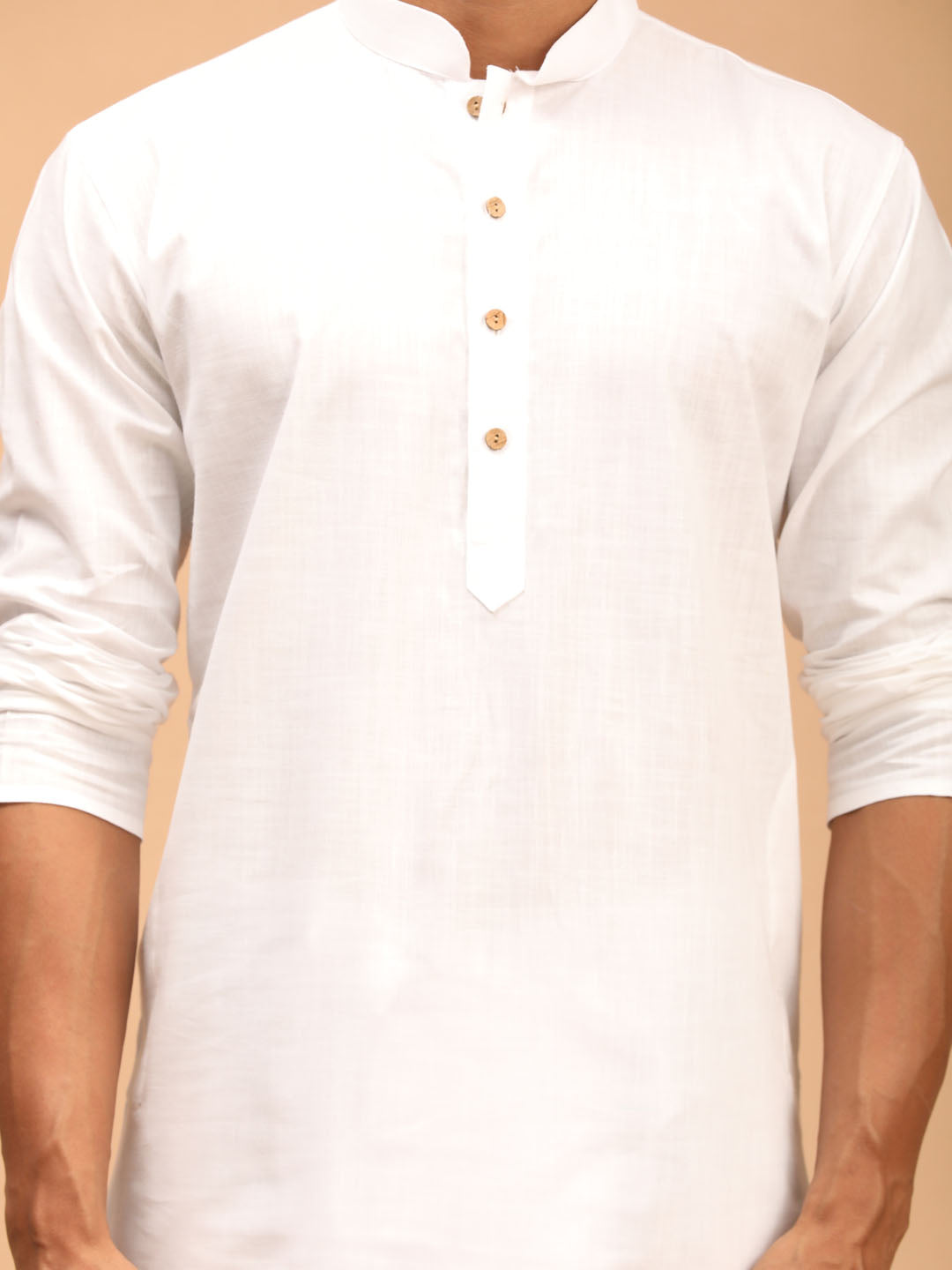 Vastramay Men's Yellow Jacquard Nehru Jacket with Kurta Pyjama Set - PUSHMYCART