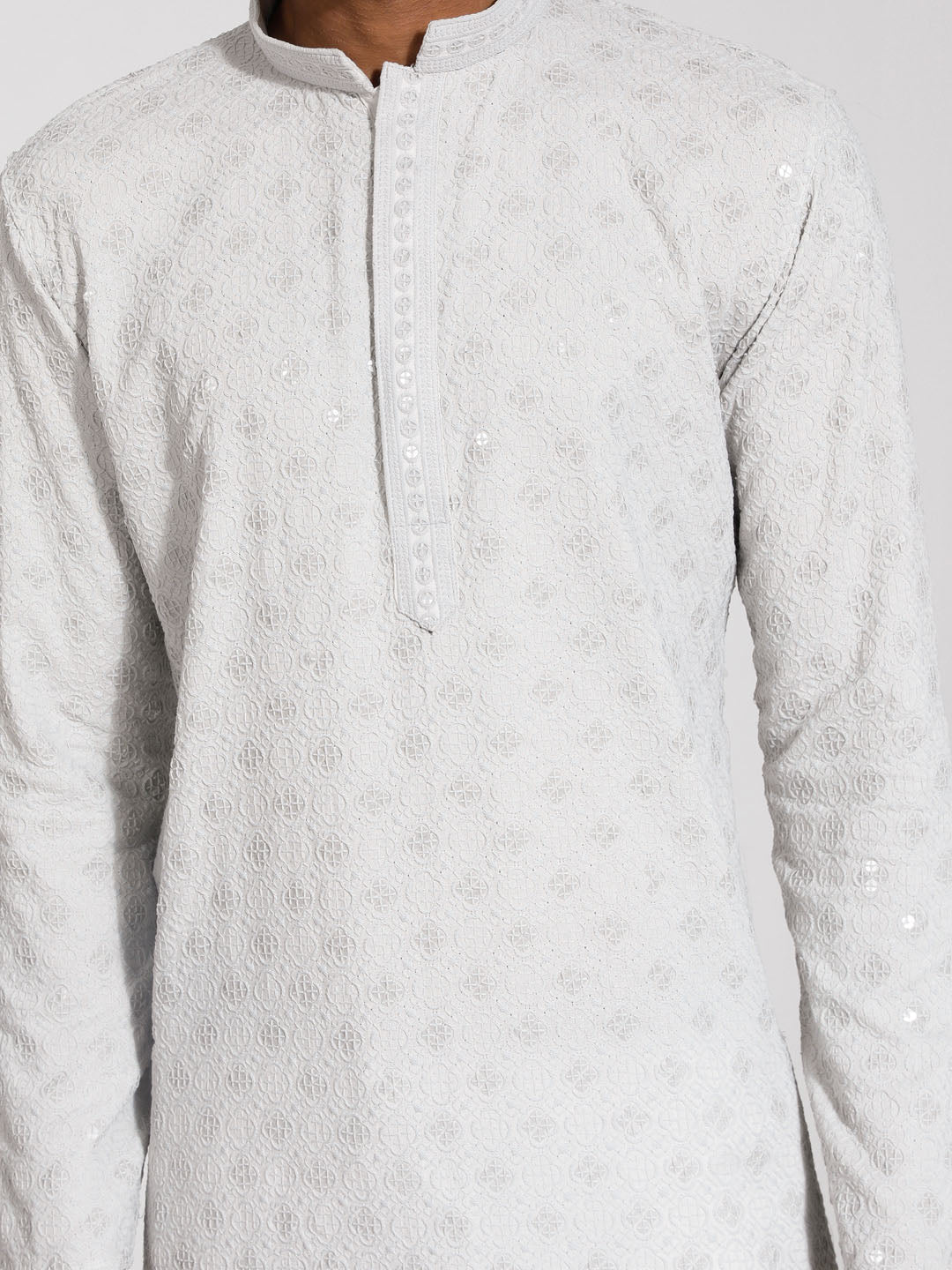 vastramay mens grey rayon kurta