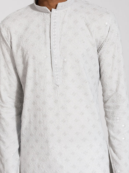 vastramay mens grey rayon kurta