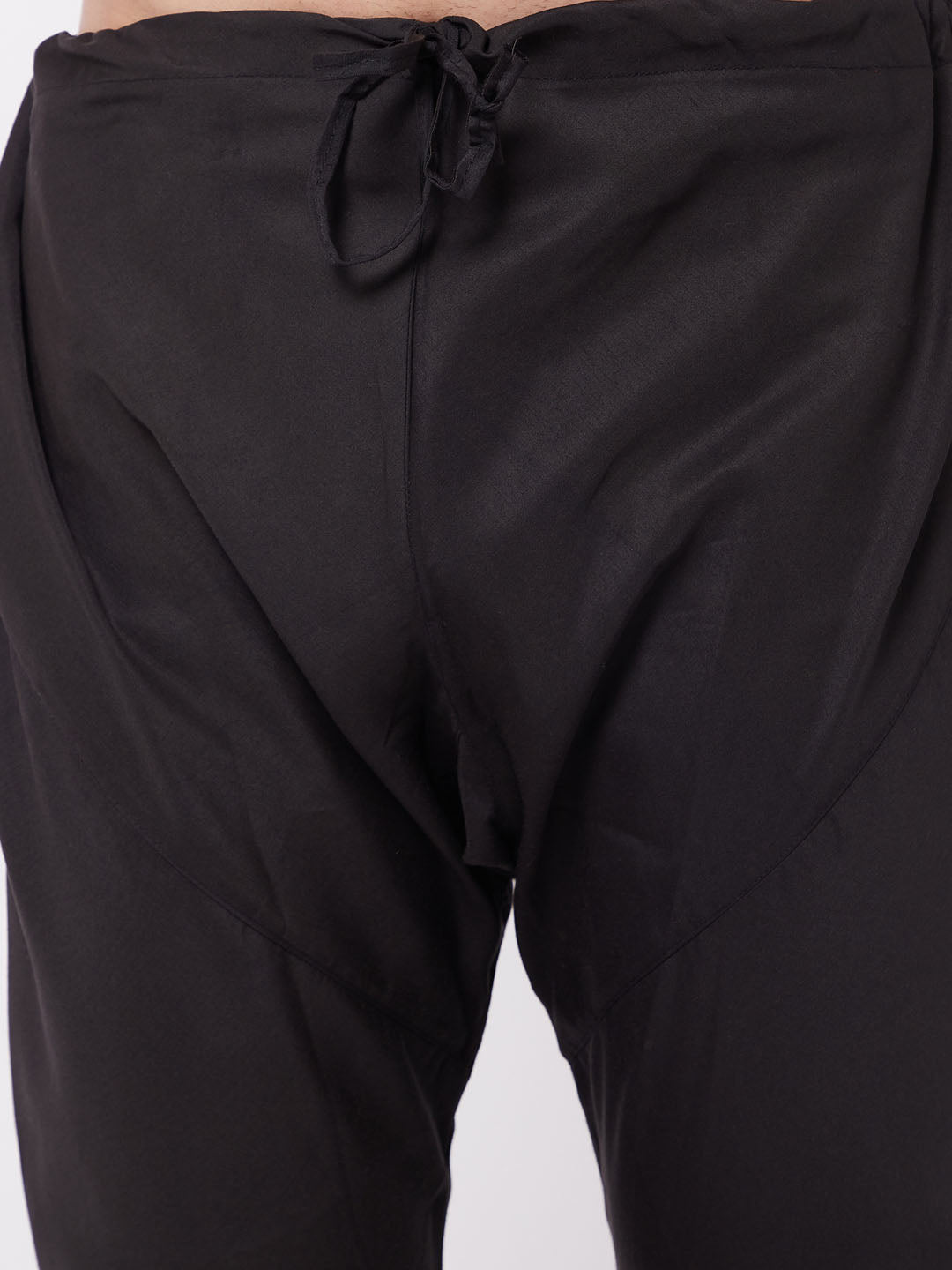 Vastramay Men's Black Cotton Blend Pyjama - PUSHMYCART
