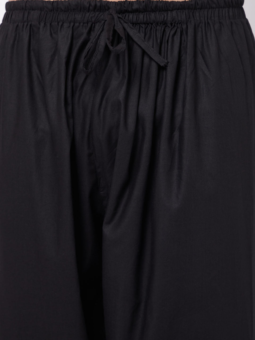 Vastramay Men's Black Cotton Blend Salwar - PUSHMYCART